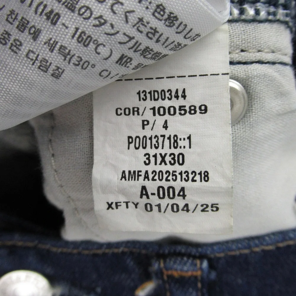 Abercrombie & Fitch Mens 31x30 Vintage Stretch Straight Leg Jeans Dark Wash